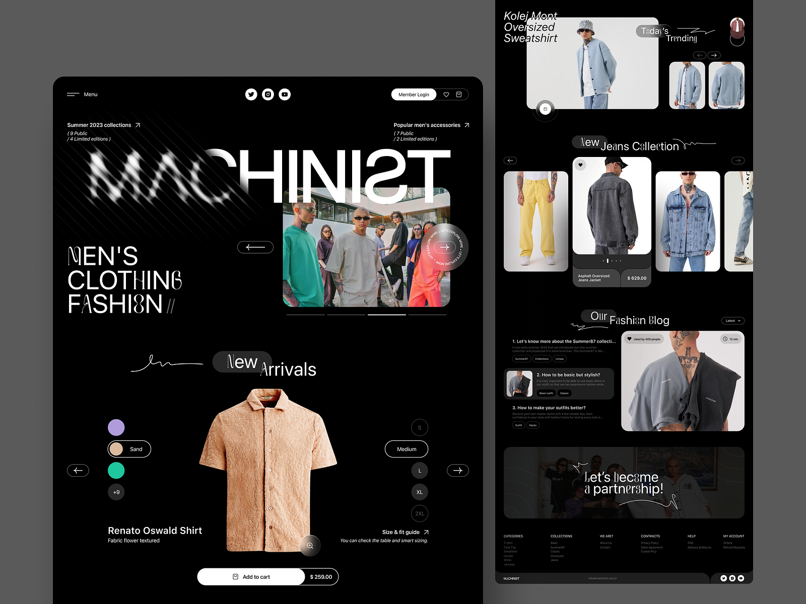 MACHINIST - Clothing Brand by Ho3ein for Pela Design on Dribbble