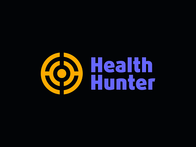 Health Hunter brand identity branding circle design dot emblem food supplement graphic design h letter logo health hunter icon identity logo logotype mark monogram point symbol target