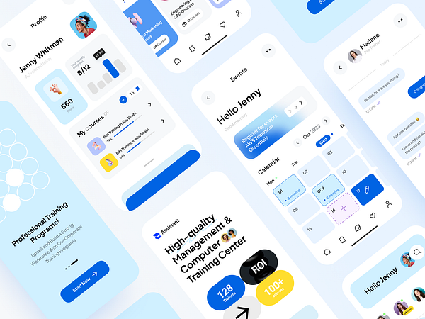 Training Program App by Awsmd on Dribbble