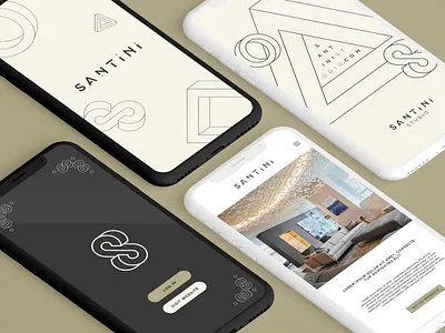 Santini Studio [Unselected_Logo + Branding] app design architect art direction brand identity branding charte graphique corporate identity escher perspective graphic design graphiste freelance interior design logo logo concept logo design logotype responsive uiux visual identity web design