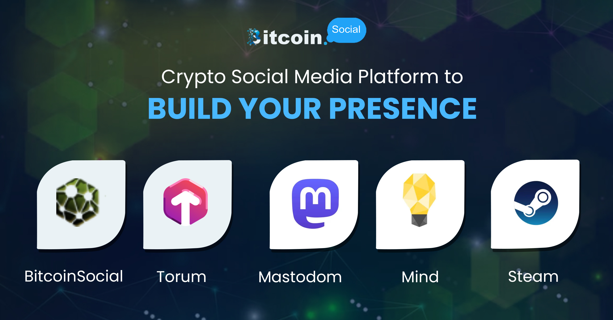 Crypto Social Media Platforms to Build Your Presence by BitcoinSocial on  Dribbble