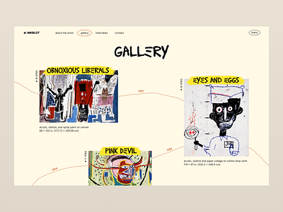 Jean-Michel Basquiat - shot 2 branding design graphic design ui ux webdesign