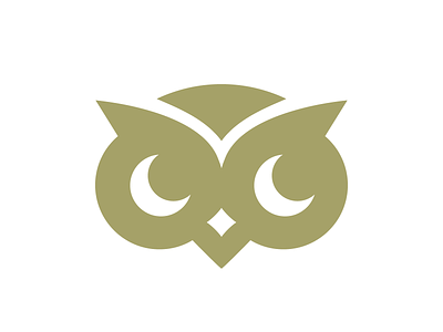 logo owl minimal moon star brand branding design letter logo minimal monogram owl