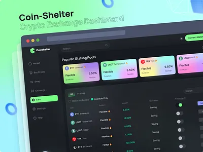 Coinshelter - Crypto Exchange Dashboard exchange best crypto exchange