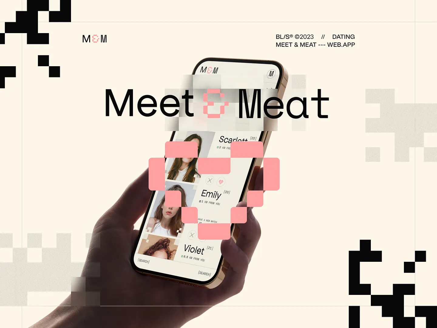 Innovative Dating Website Design: Meet & Meat