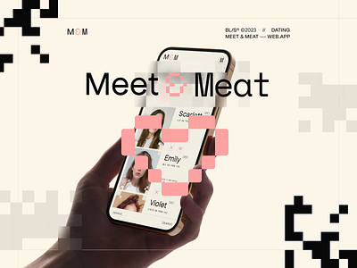 Meet & Meat // Website application beauty blacklead blacklead studio color design heart love product ui web web design website work