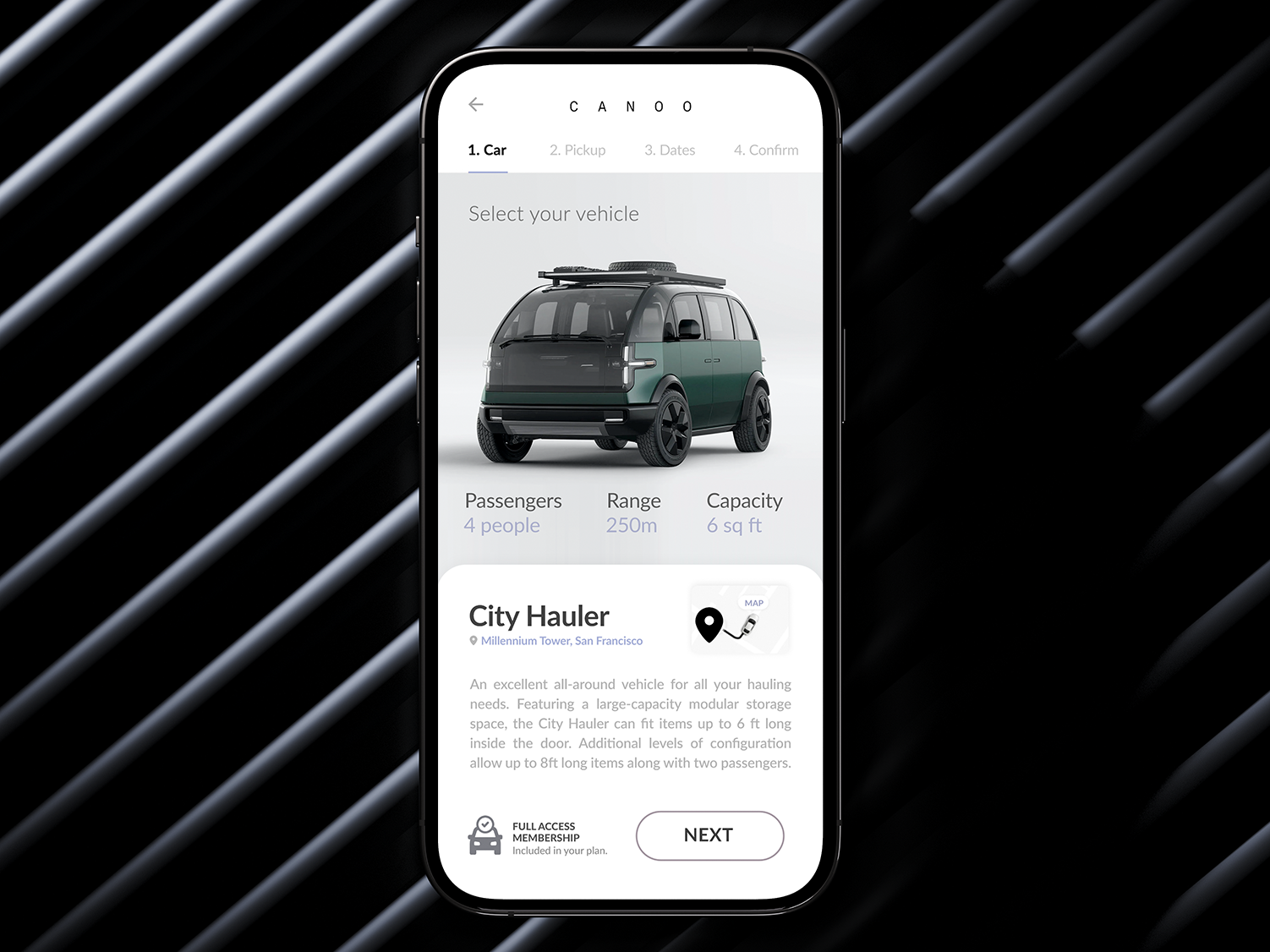 Canoo App by Thomas Moeller for ZeroSixty on Dribbble