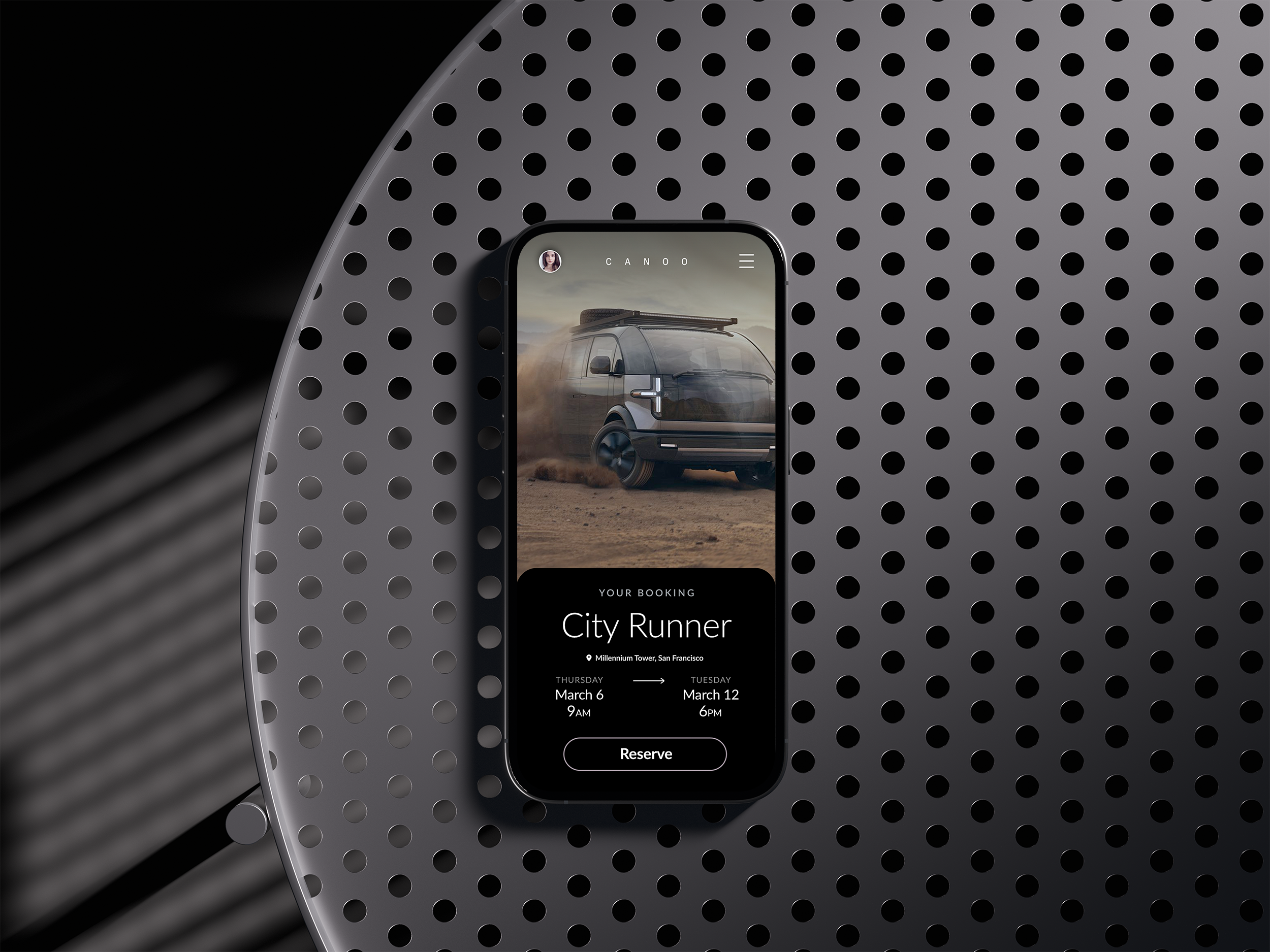 Canoo App app automotive car design interactive interface ios mobile truck ui uiux ux