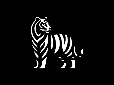 Tiger Logo by Lucian Radu on Dribbble