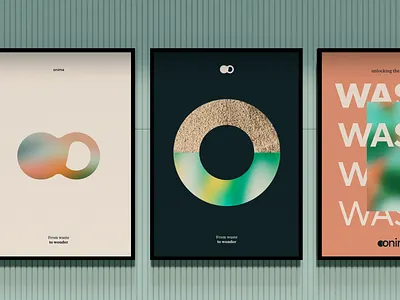 Onima brand identity branding bread gradient logo noise studio