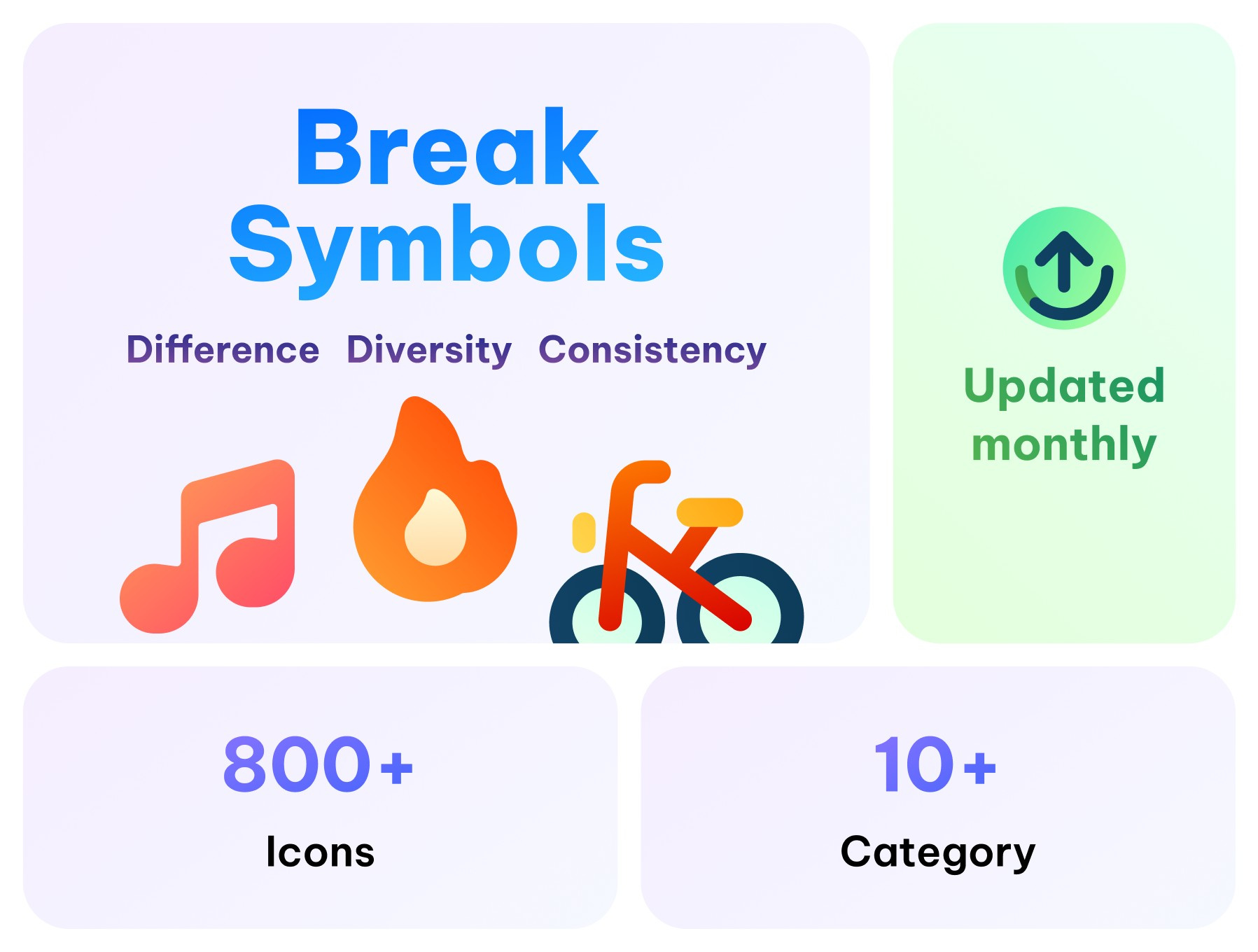 Break Symbols Font font free icon uiux