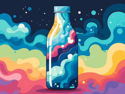 A bottle dall e