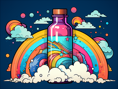 A bottle dall e