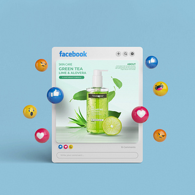 Face Wash Social Media Poster Design ads design advertising banner banner ads design branding branding design branding identity cover design flyer graphic design marketing post design poster poster design social media social media design social media poster design vector visualization