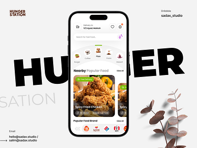 Re-Design Hunger Station Mobile App app ui app ui ux app ux clean delivery delivery app delivery station design food delivery location mobile app saas