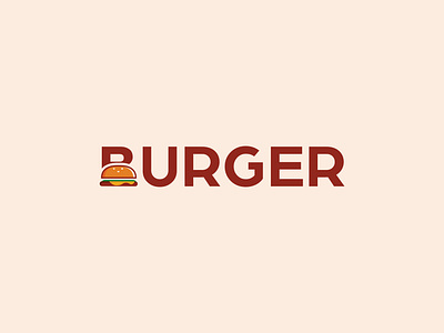 BURGER logo branding burger burger logo design graphic design illustration logo vector wordmark wordmark logo