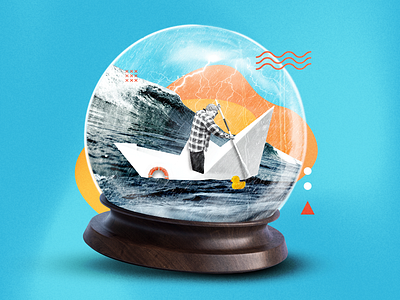 Smooth seas do not make skillful sailor collage collageart collageartist collageillustration design digitalcollage editorial editorialcollage editorialdesign editorialillustration graphicdesign illustration montage photomontage