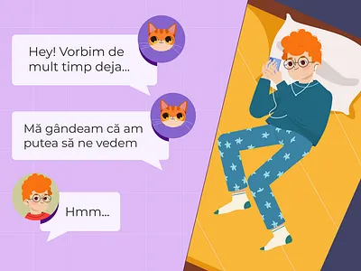 chatting 2d 2dcharacter animation characterdesign characterillustration chatting digitalart ill illustration teenager
