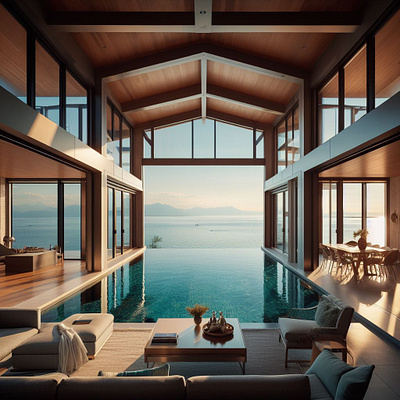 Pool with a view 3d art design designart draw drawing graphic design illustration illustration art illustrations illustrator