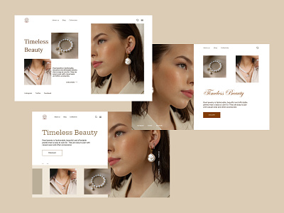 Design concept for a jewelry store design design concept first page jewelry web design website
