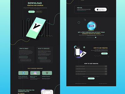 VPN Download Landing Page Design landing page vpn vpn download web design web template