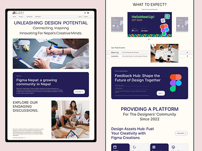 Designer Community Website Concept branding community company website competition design feedback figma illustration it company landing landing page ui ui community ui deisgn ui design ui inspiration ux ux design website website design