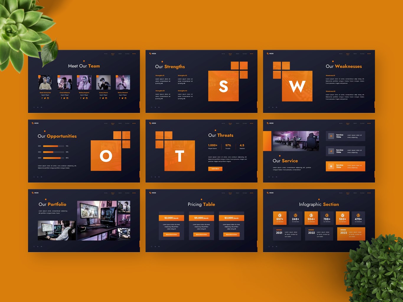 Neox - Esport Game Powerpoint Templates by Deepslide Studio on Dribbble