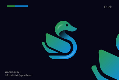 Logo, logo design, Animal logo animal branding duck graphic design logo