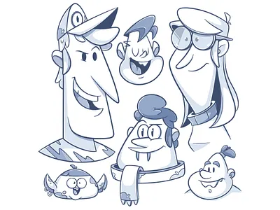 Faces art cartoon character character design concept art cute design drawing expression face fun game art graphic design illustration illustrator logo mascot sketch ui vector