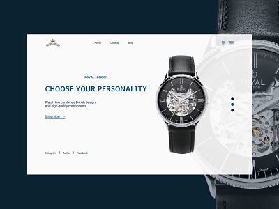 Concept of the first page design design concept first page watch web design website