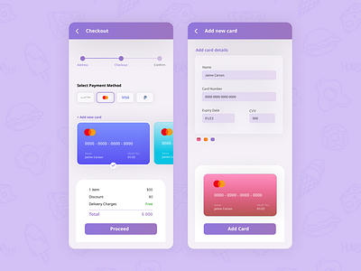 Credit Card Checkout Page checkout dailydesign dailyui design dribble practice ui uidesign uidesigner uiux uxdesign