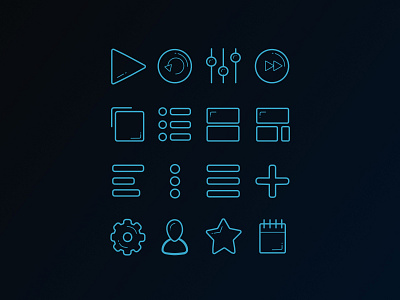 Icon design icon music music icons web design