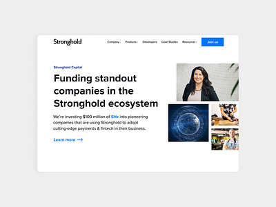 Stronghold® Capital design fintech ui web design webflow