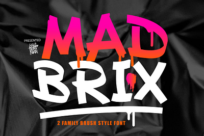 Mad Brix Font font design font family graffiti font handwritten font