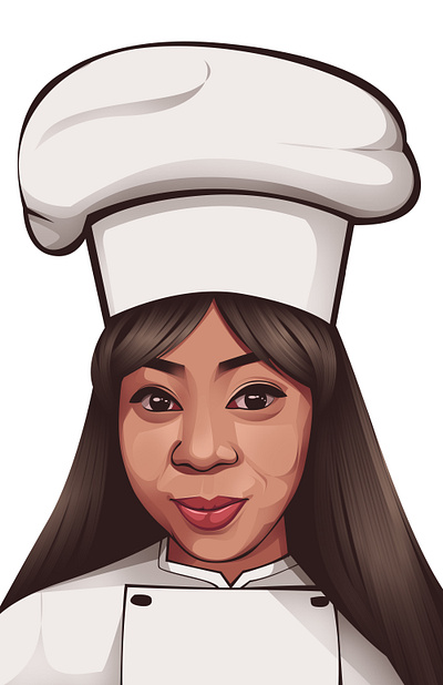 Chef Girl Vector Illustration digitalart graphic design illustration vector vectorart