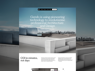 Gendo: Web Design ai branding clean graphic design logo minimal ui web web design