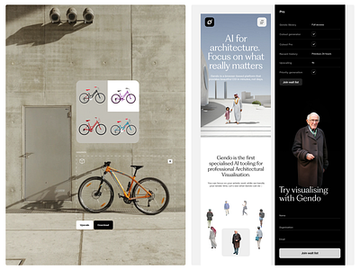 Gendo: Mobile Web Design 3d ai clean graphic design minimal mobile web web design webflow