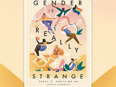 Gender is Really Strange bookcover bookillustration design editorialillustration gender genderart genderstudies graphic design graphicmedicine graphicnovel illustratedbook illustration