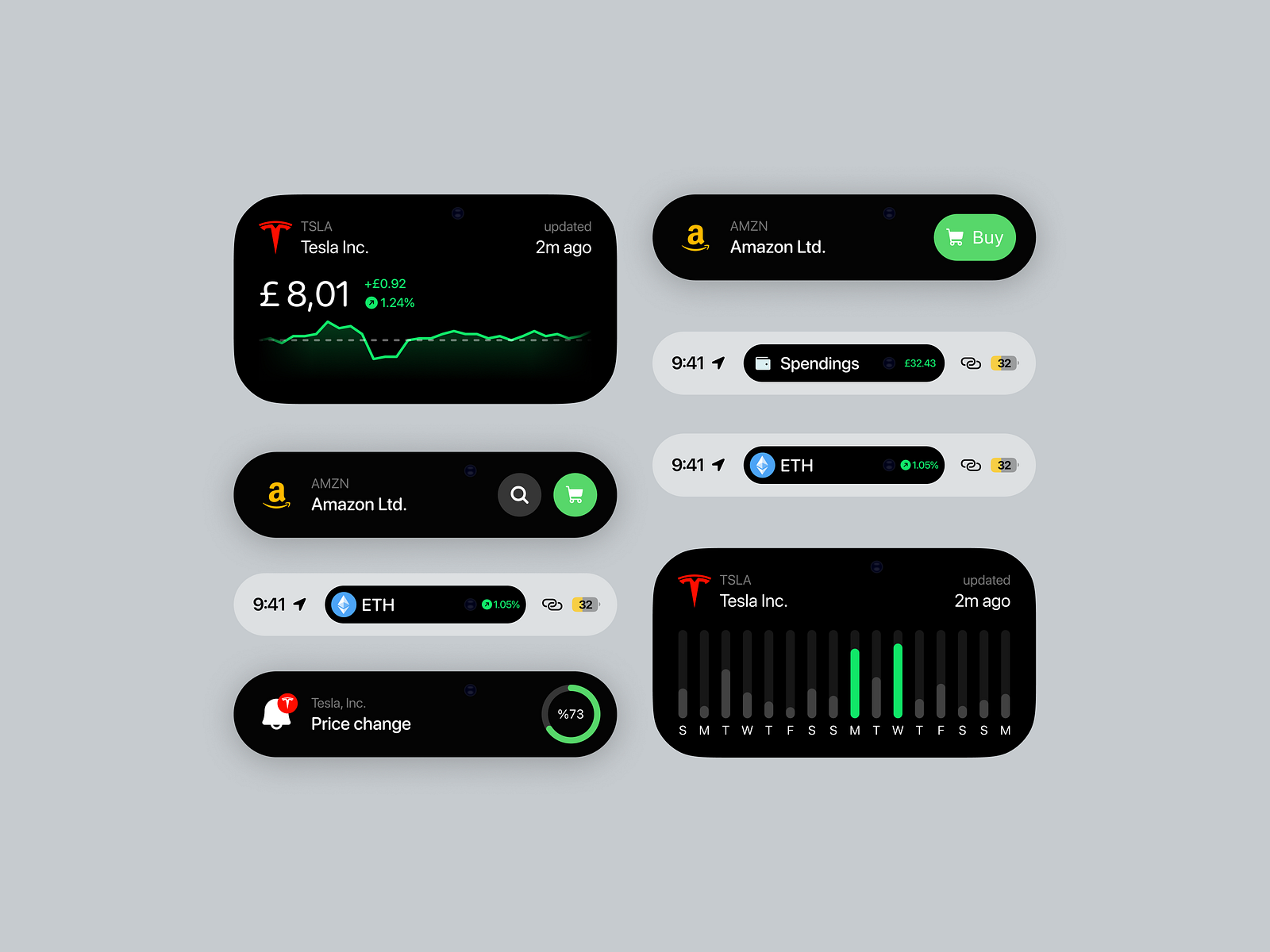Finance Widgets for Dynamic Island by Mert İnan for HYPEOPLE on Dribbble