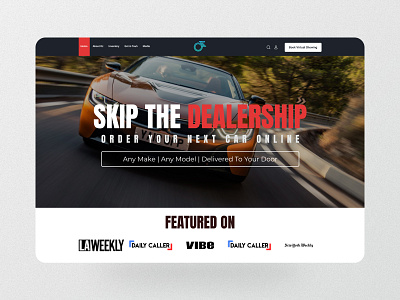 New design for Car selling web UI car selling web ui car website ui web design web ui design