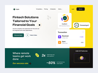 Financial Header Exploration - Loyex finance header design financial header page fintech fintech website design header header ui headerpage landing page loyex saas ui resources uidesign uiux design webdesign website ui