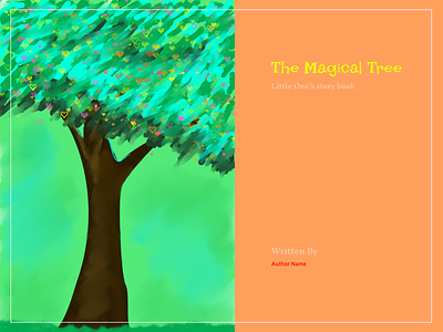 The Magical Tree childrens story book design design print story book design