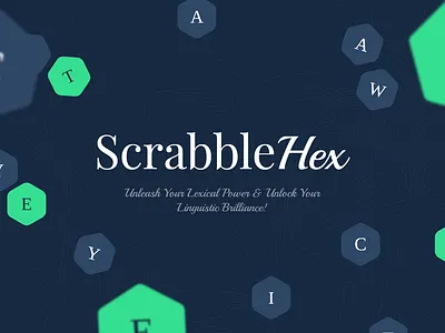 ScrabbleHex graphic design ui