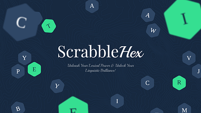 ScrabbleHex graphic design ui