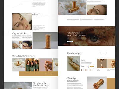 Beauty Salon Website beauty face gold landing ui design website