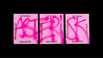 ASTERISK MAGAZINE - Editorial Design editorial design graphic design typography visual design