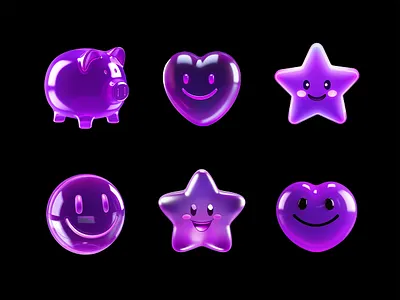 Cute baby icons set 3d 3d rendering ai generated baby cartoon children cute dreamy emoji heart icons little love pig piggy bank set sleeping smile star toy