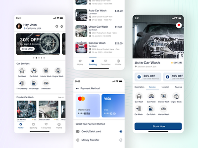 Car Wash App app app desing app development car wash app car wash app development design design webkul mobile app mobile app design mobile app development ui ui design user interface webkul webkul design