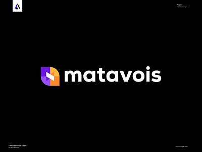 matavois logo brand branding design graphic design illustration logo logo design logo m m logo maravois minimal modern ui