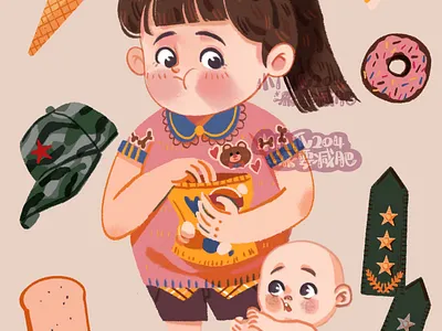 米粒系列二 artstudio childrenbook illustration sketch